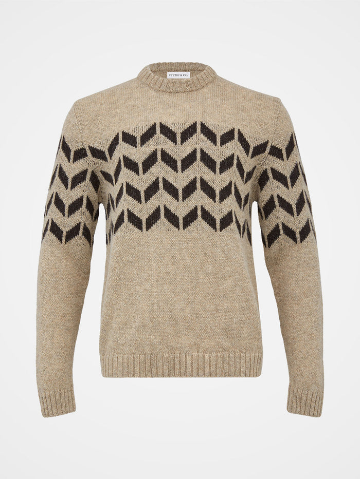 Men's Shetland Chevron Jumper