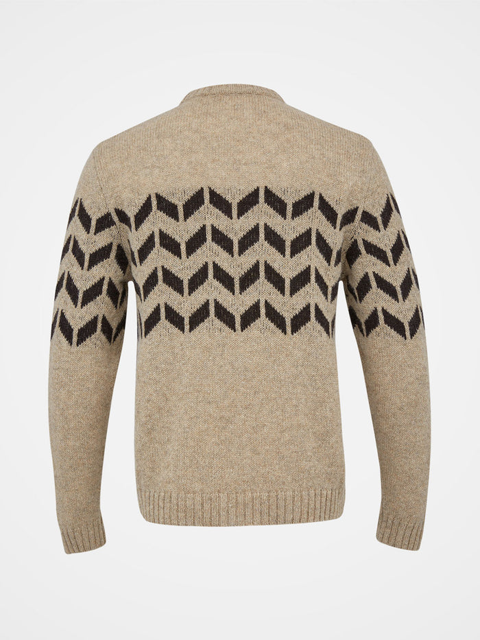 Men's Shetland Chevron Jumper