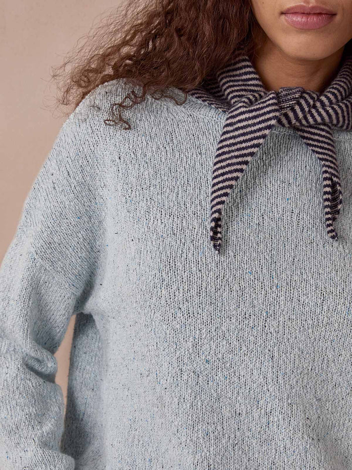 Microstripe Triangle Scarf