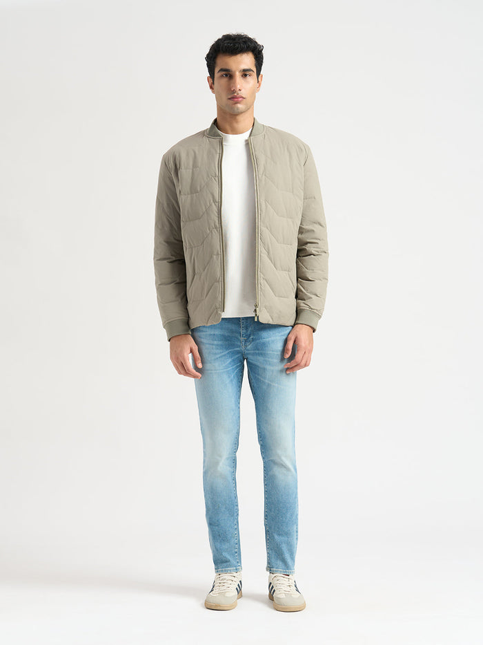 Mock Neck Light Knit - Off-White