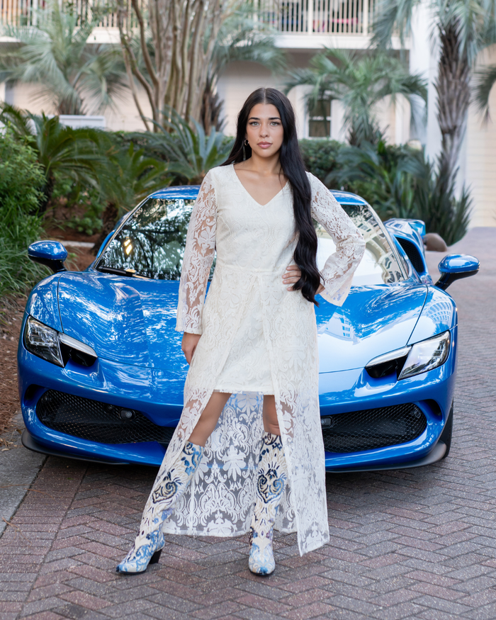 Monte Carlo Ivory Dress