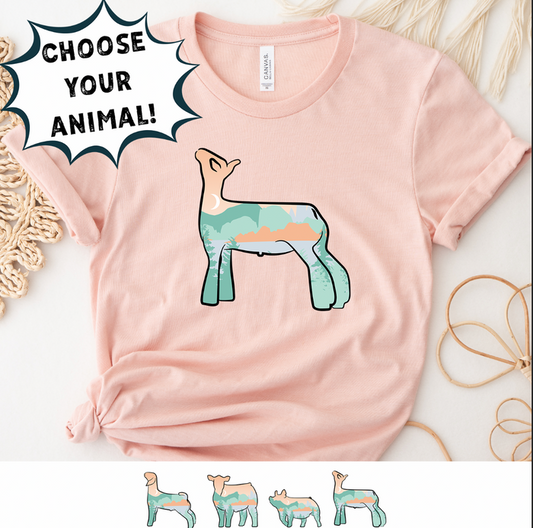 MOUNTAIN ANIMALS - CHOOSE YOUR ANIMAL - Bella Canvas T-Shirt