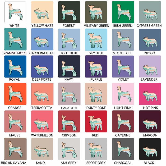 MOUNTAIN ANIMALS - CHOOSE YOUR ANIMAL - Bella Canvas T-Shirt