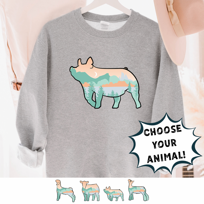 MOUNTAIN ANIMALS - CHOOSE YOUR ANIMAL – Crewneck