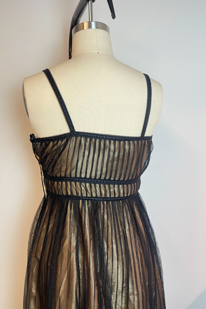 Mr K Black Pleated Tulle Mini Dress image 3