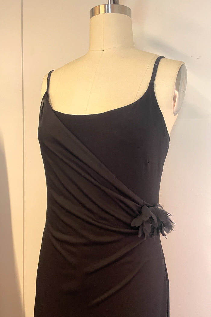 Mr K Black Wrap Rosette Jumpsuit image 1