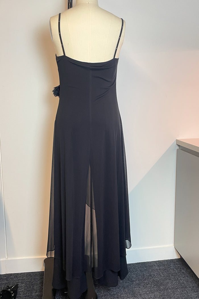 Mr K Black Wrap Rosette Jumpsuit image 2