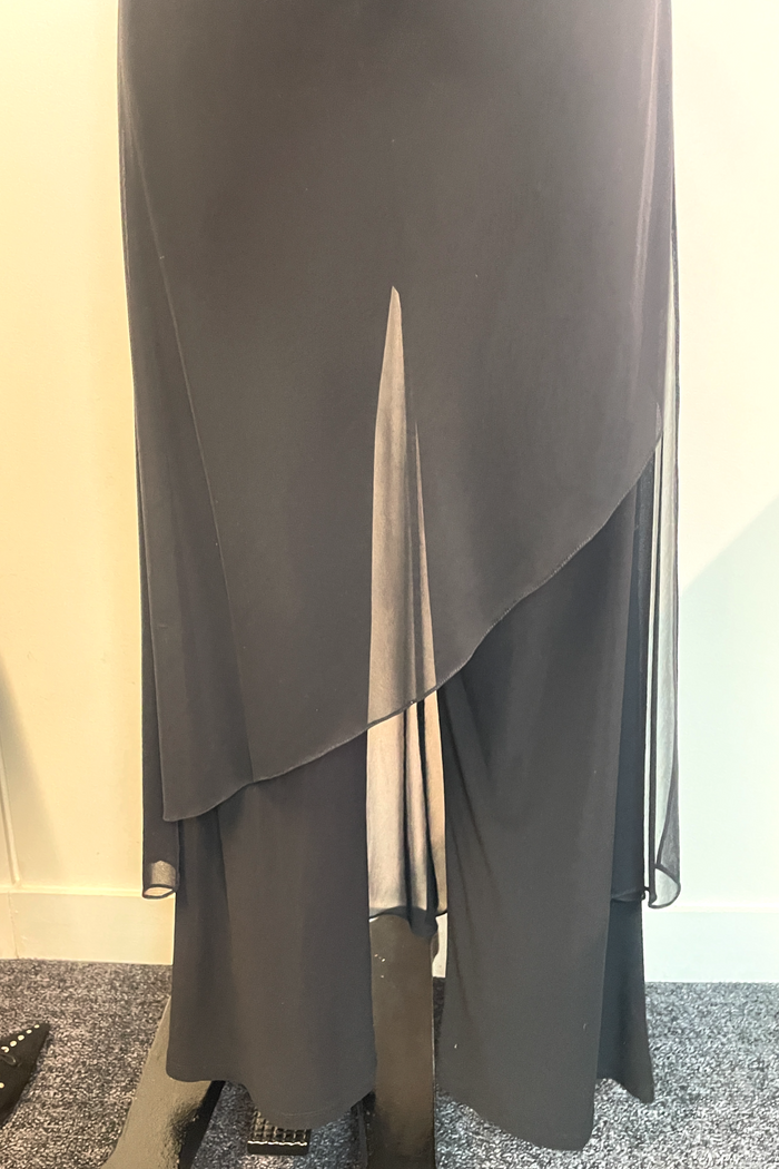 Mr K Black Wrap Rosette Jumpsuit image 4