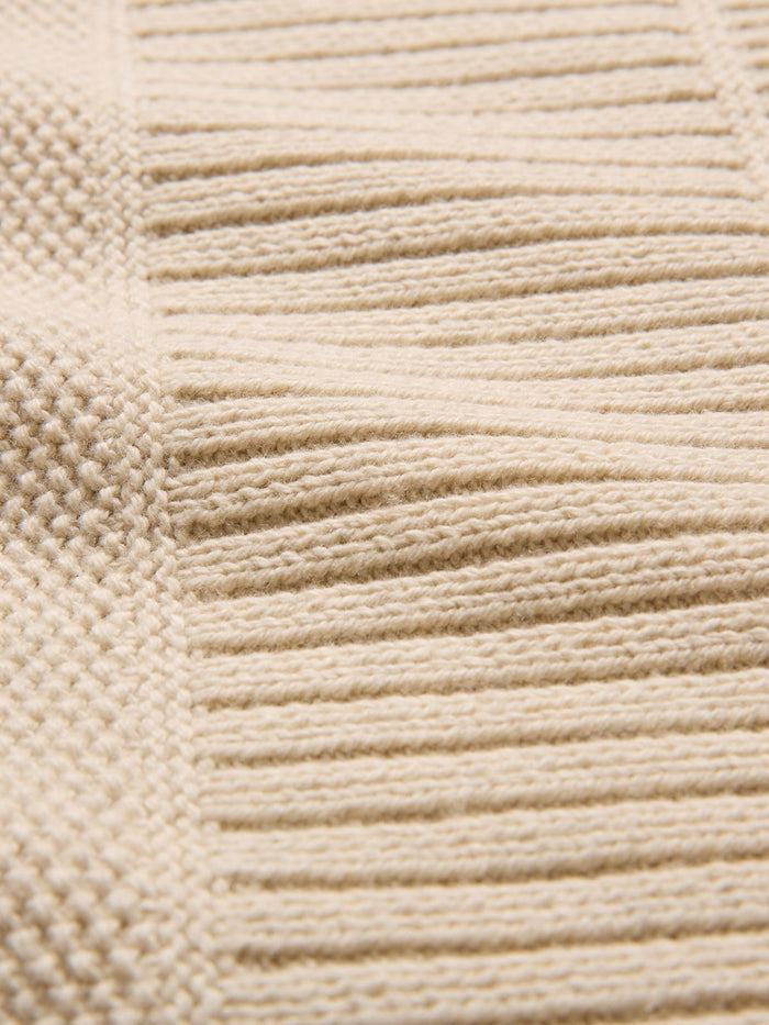 Multi Stitch Funnel Neck Jumper