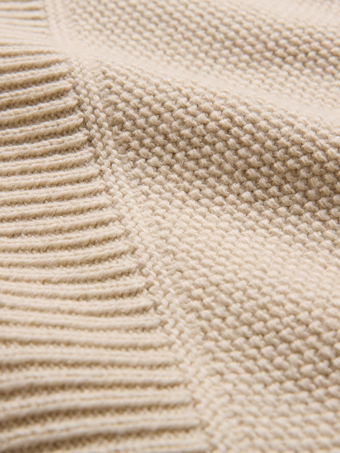 Multi Stitch Funnel Neck Jumper