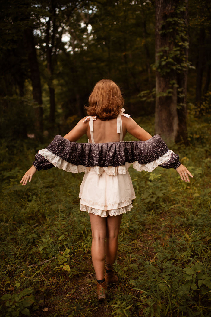 Mushroom Romper (Sleeves/Capes)