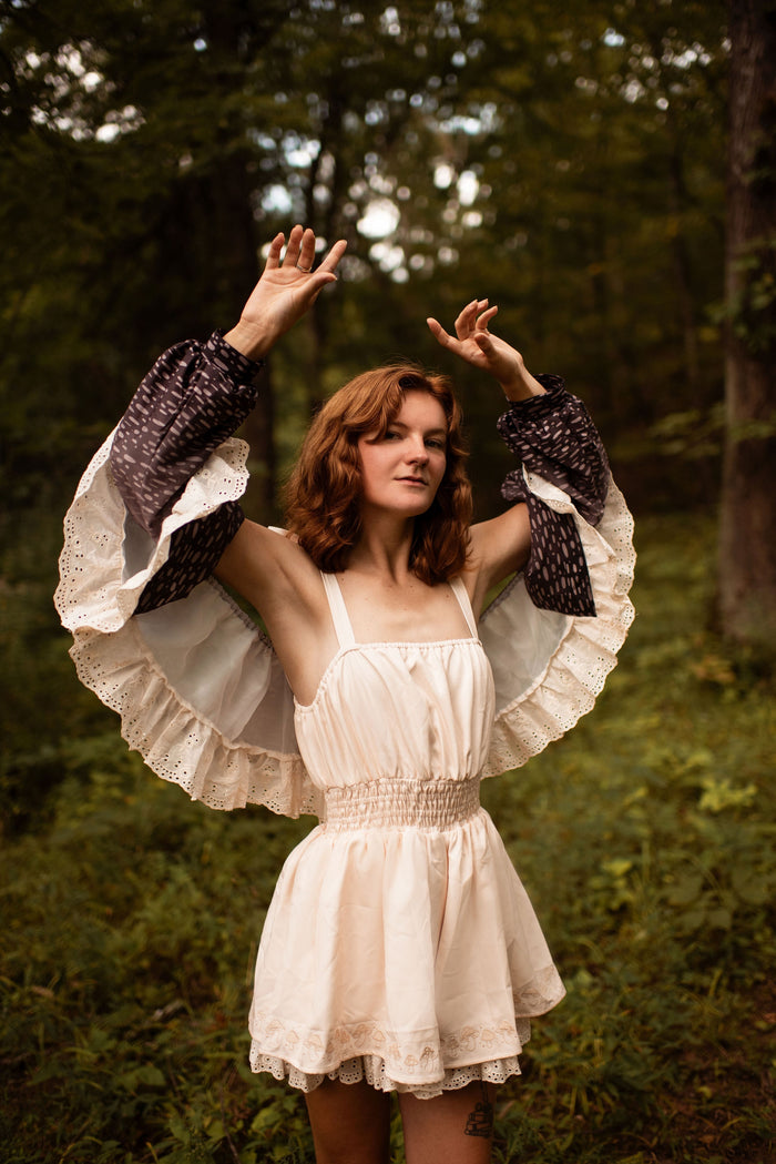 Mushroom Romper (Sleeves/Capes)