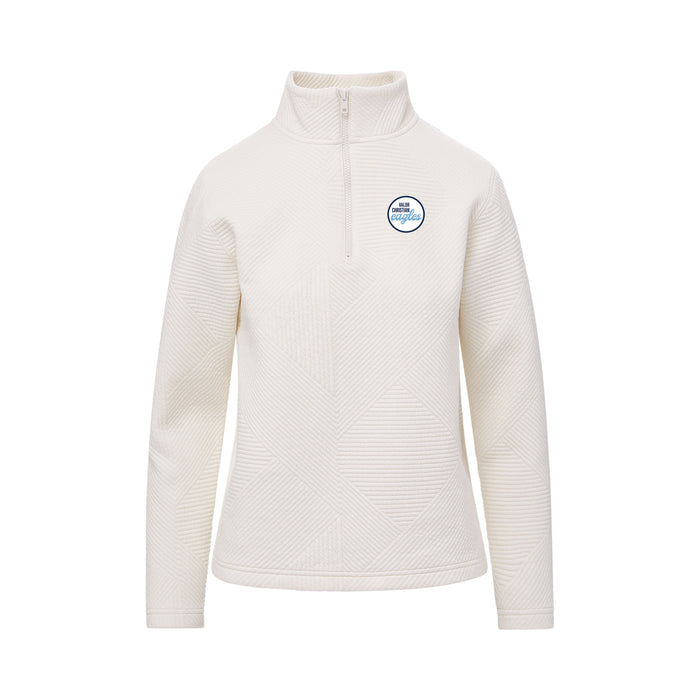 MV Sport Zig Zag Quilted 1/4 Zip - Oatmeal
