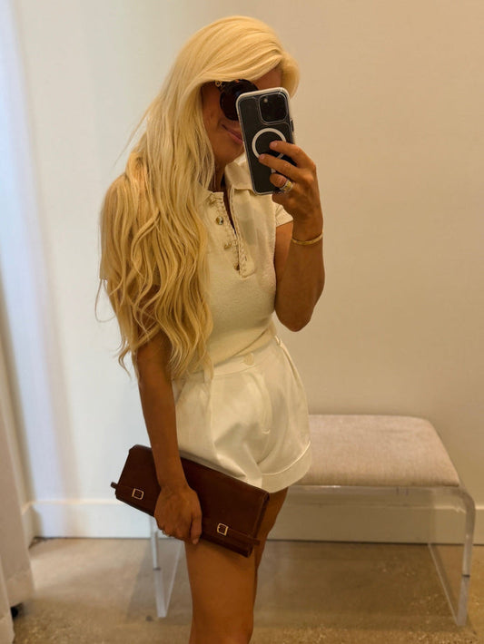 NARA CUFFED SHORTS - Amor Lafayette
