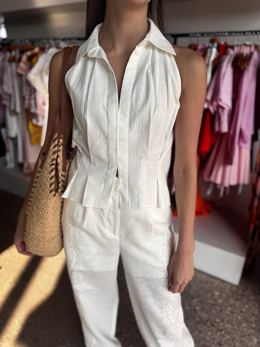Natural Meg Top - Amor Lafayette
