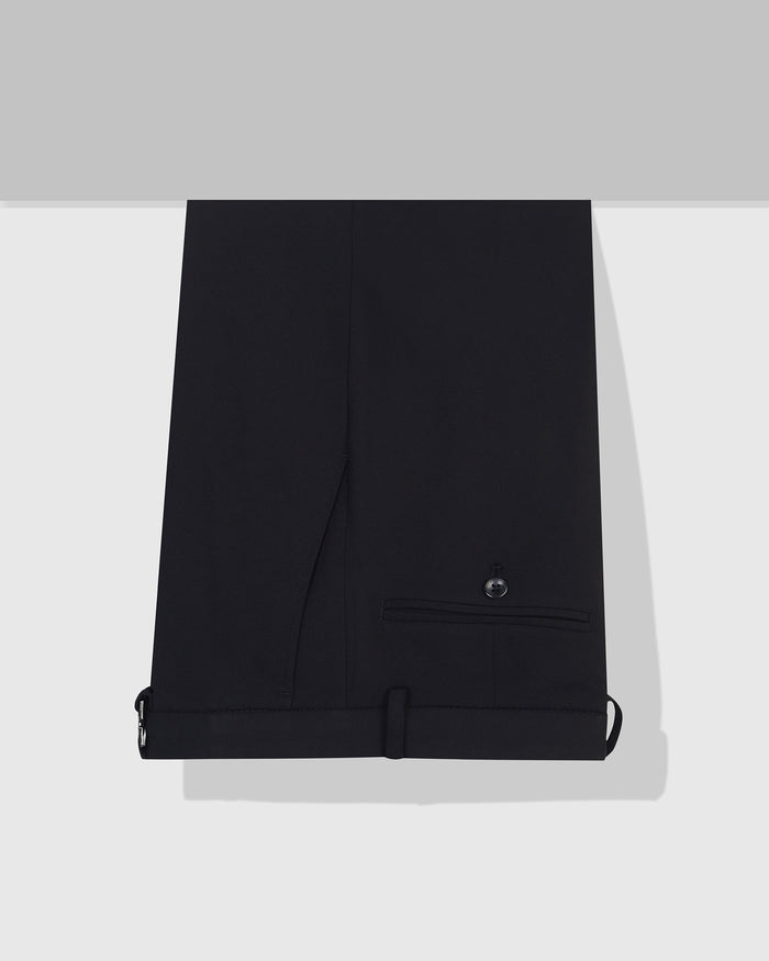 Navy Solid Trouser - Oak