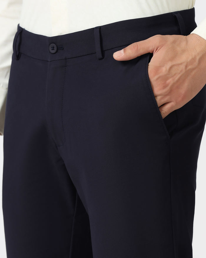 Navy Techpro Textured Khakis - Sandy