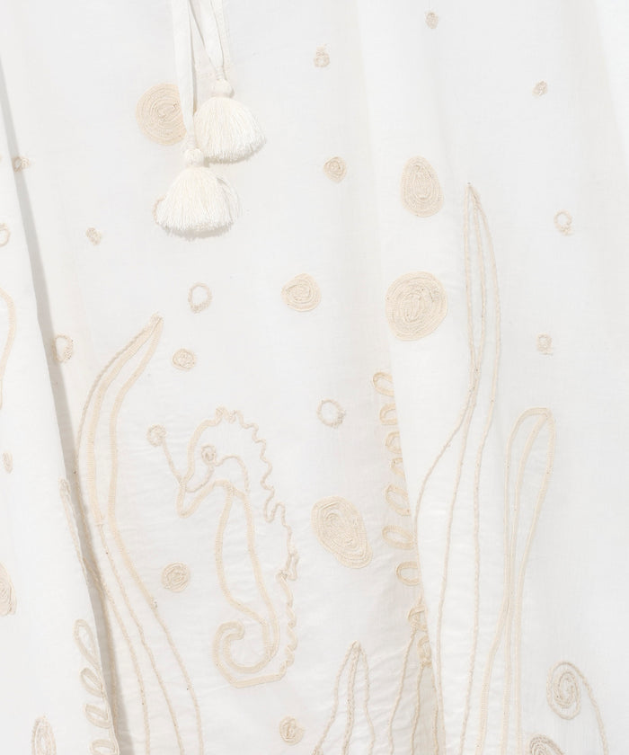 Neptune's Garden Caftan in color cream