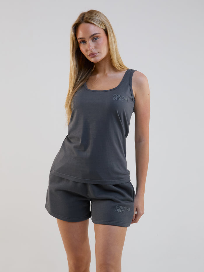 Neura 3-Pack Cotton Vests - Black/Stone/Dark Grey