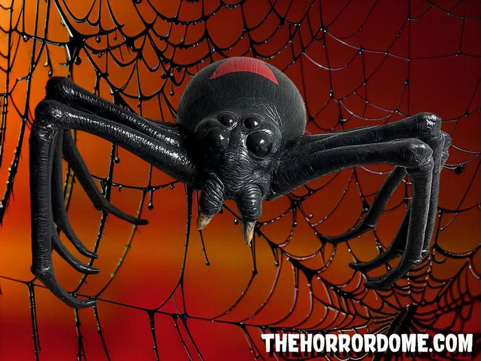 "Giant Black Widow Spider" 24" wide, Monster Halloween Prop