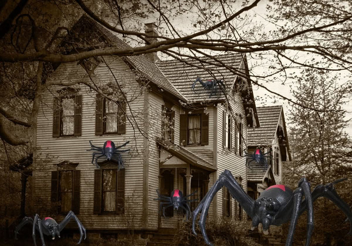 "Giant Black Widow Spider" 26" wide, Monster Halloween Prop
