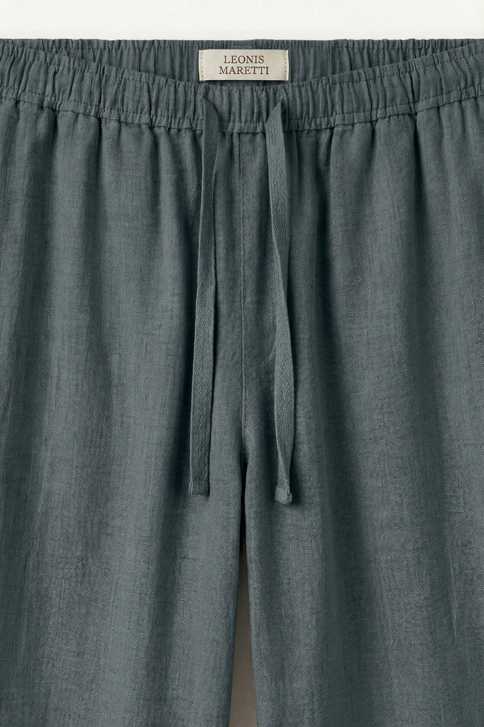 Novara Linen Pantalon Green
