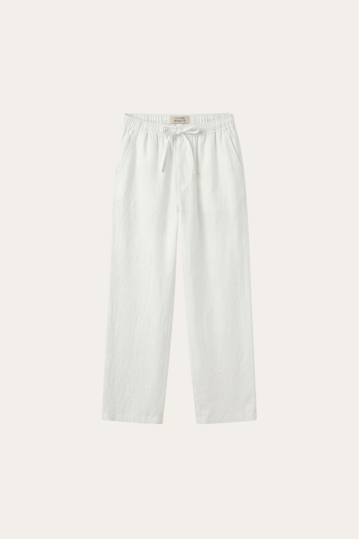 Novara Linen Pantalon White
