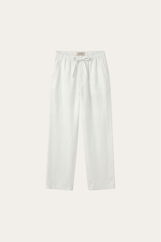 Novara Linen Pantalon White