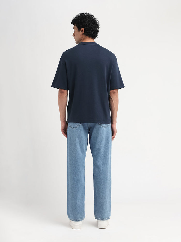 O-Neck Relaxed Fit T-shirt - Blue