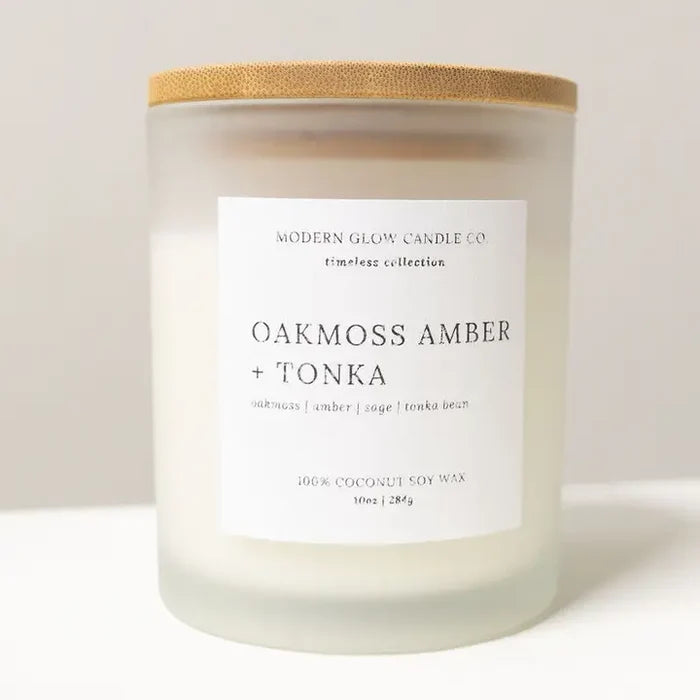 Oakmoss Amber + Tonka Candle