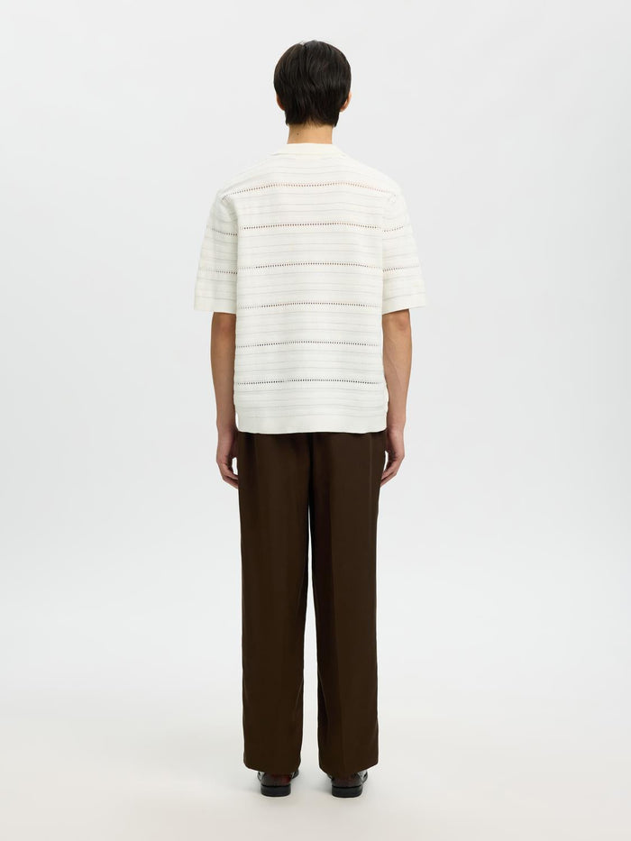 Off-White Knitted Polo Cardigan
