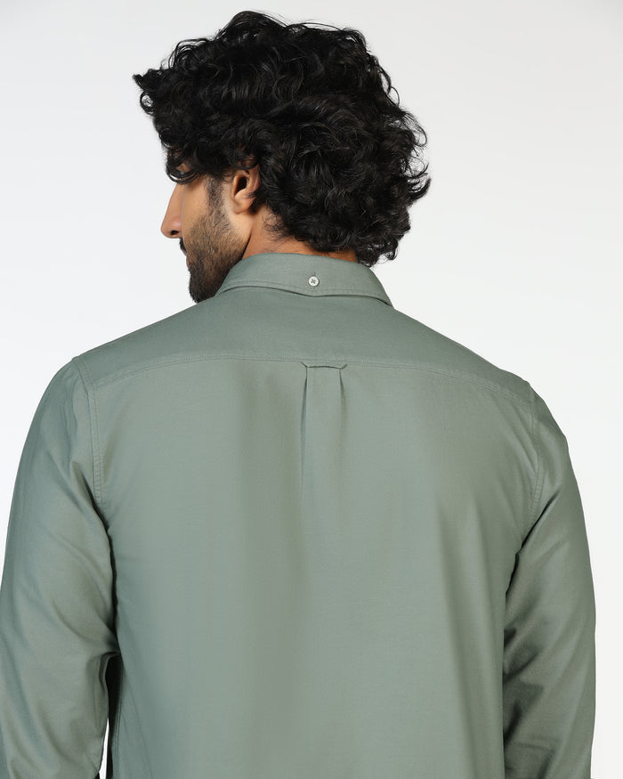 Olive Solid Shirt - Solly