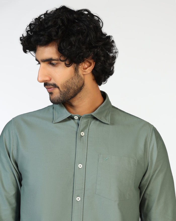 Olive Solid Shirt - Solly