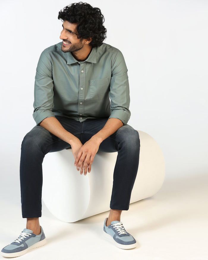 Olive Solid Shirt - Solly