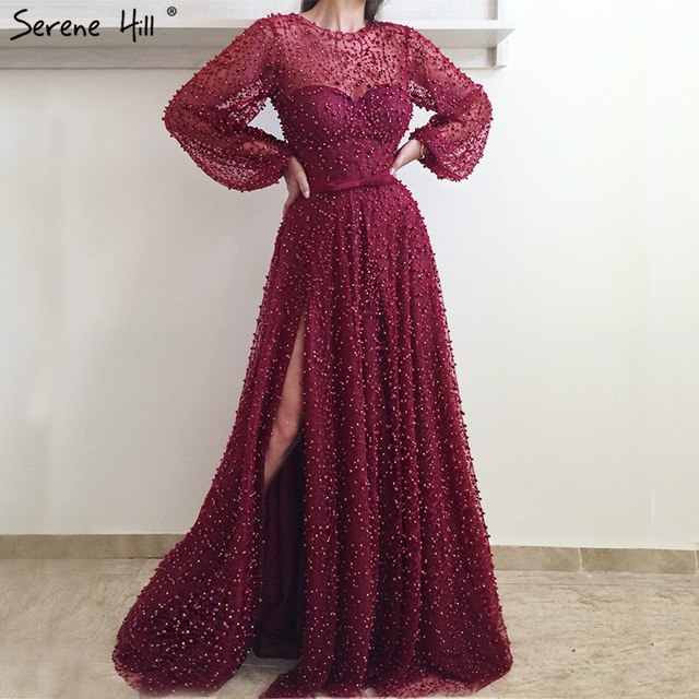 On Sale no return no refundLong Sleeve Evening Dresses Evening Gown LA6348 - SERENE HILL