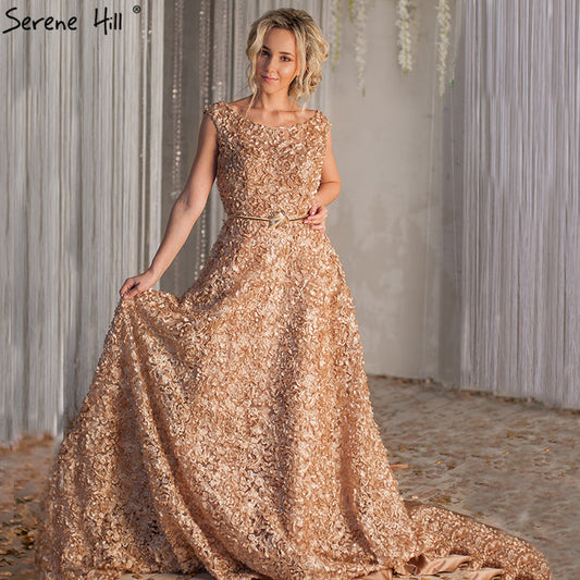 On Sale no return no refundSale Elegant Tulle Evening Dress Sleeveless Small Flowers Evening Gowns HA2064 - SERENE HILL