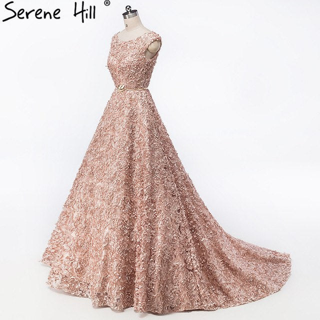 On Sale no return no refundSale Elegant Tulle Evening Dress Sleeveless Small Flowers Evening Gowns HA2064 - SERENE HILL