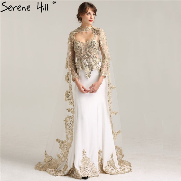 On Sale no return no refundSale Mermaid With Cap Fashion Evening Dress Long Sleeve LA6271 - SERENE HILL