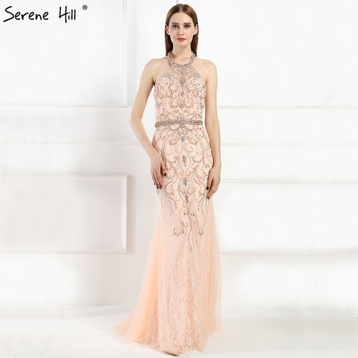 On Sale no return no refundSale Tulle New Evening Dress Lace Pearls Diamond Mermaid LA6089 - SERENE HILL