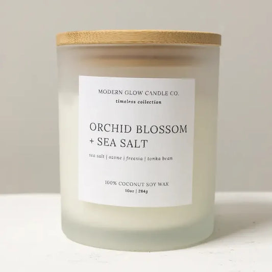 Orchid Blossom + Sea Salt Candle