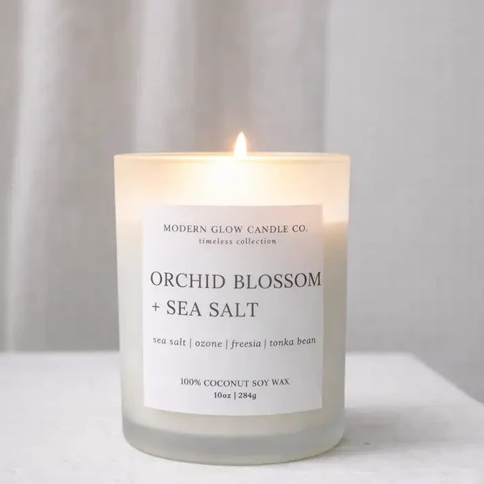 Orchid Blossom + Sea Salt Candle