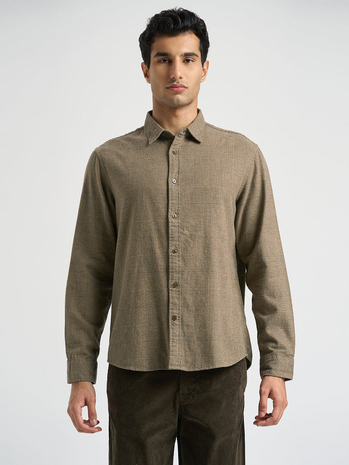 Organic Cotton Brushed Check Shirt
