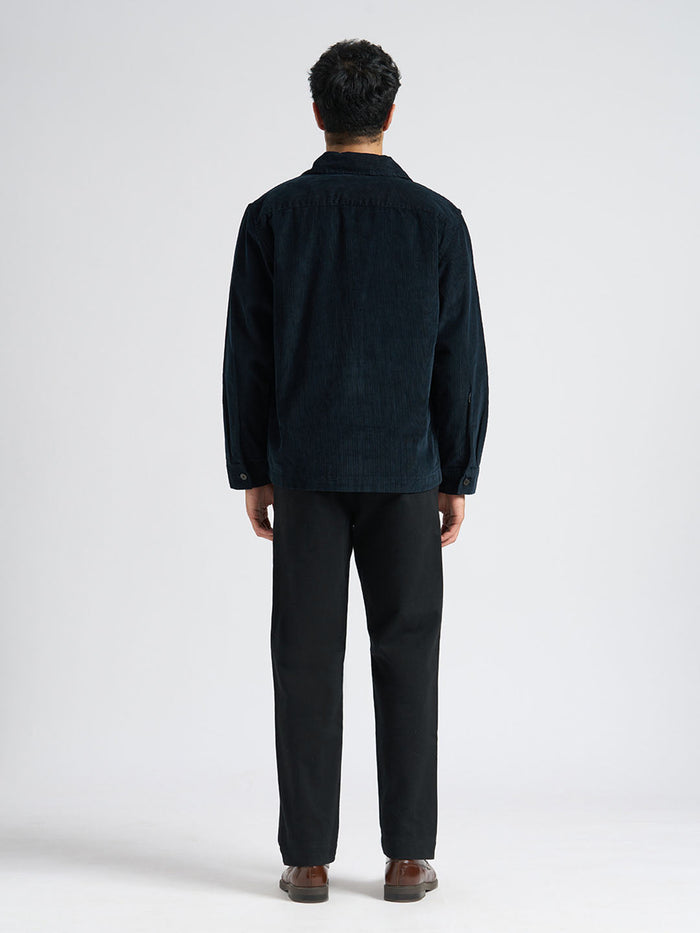 Organic Cotton Corduroy Overshirt - Blue