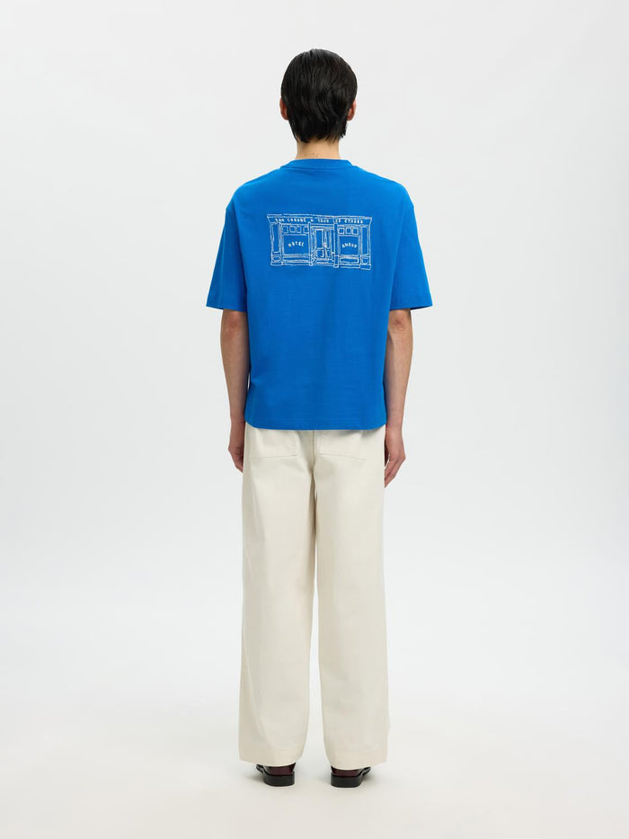 Organic Cotton Relaxed Fit T-shirt - Blue