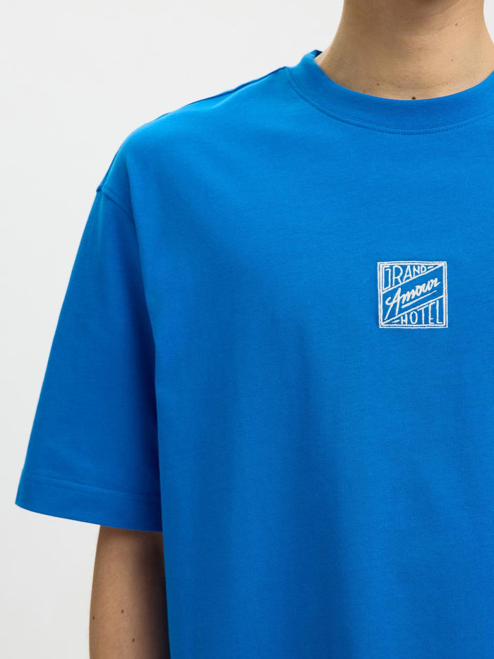 Organic Cotton Relaxed Fit T-shirt - Blue