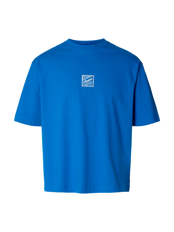 Organic Cotton Relaxed Fit T-shirt - Blue