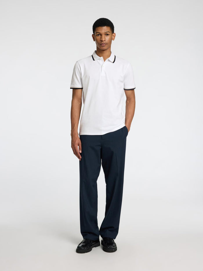 Organic Cotton Slim Fit Polo - Bright White