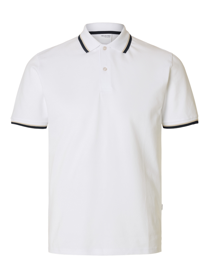 Organic Cotton Slim Fit Polo - Bright White