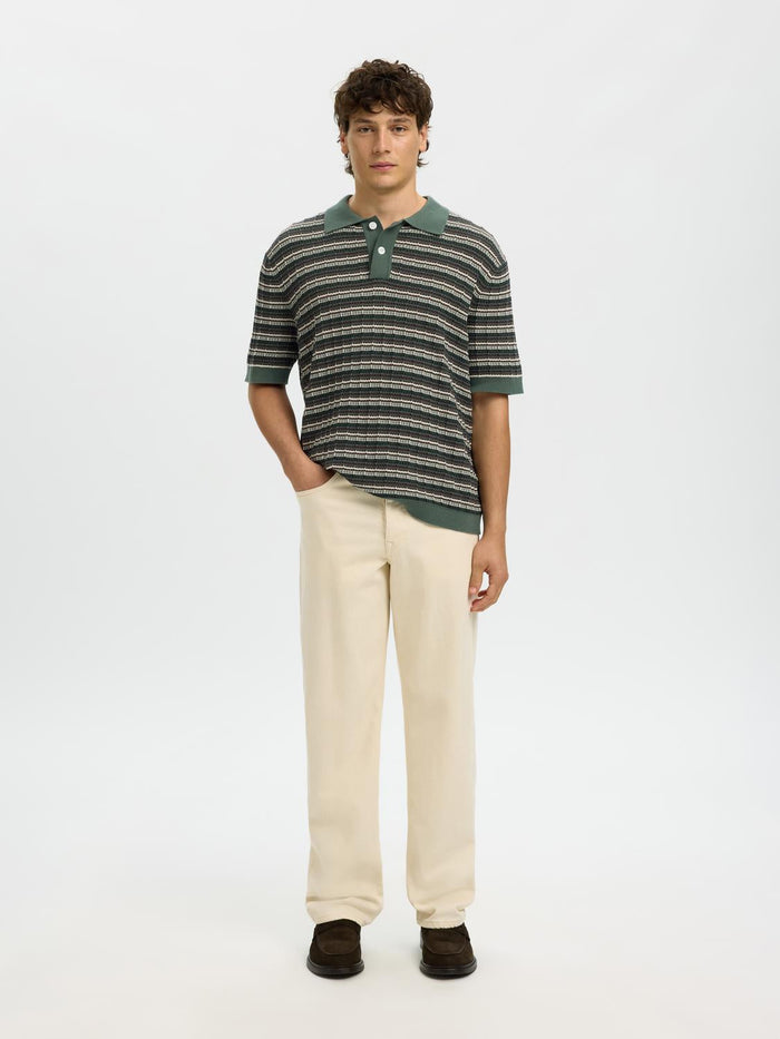Organic Cotton Structured Knitted Polo