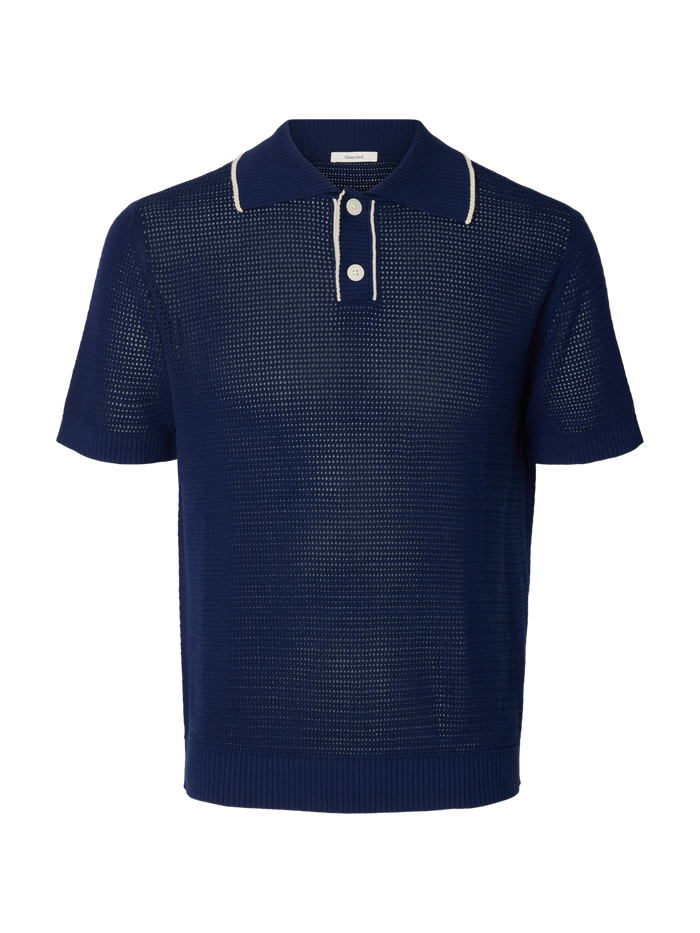 Organic Cotton Structured Knitted Polo